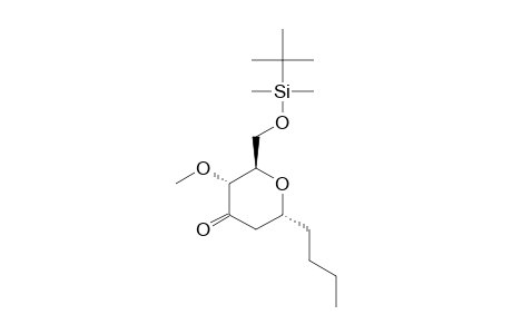 [2R-(2-ALPHA,3-BETA,6-BETA)]-6-BUTYL-[([(1,1-DIMETHYLETHYL)-DIMETHYLSILYL]-OXY)-METHYL]-TETRAHYDRO-3-METHOXY-4H-PYRAN-4-ONE