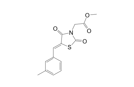 2-[2,4-diketo-5-(3-methylbenzylidene)thiazolidin-3-yl]acetic acid methyl ester