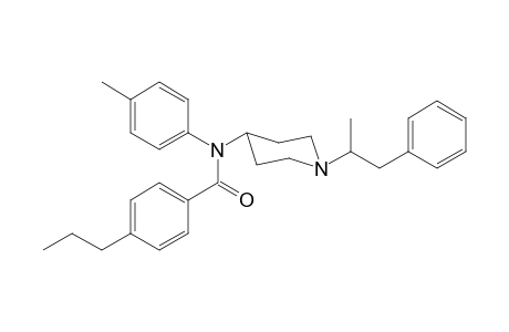 N-4-Methylphenyl-N-[1-(1-phenylpropan-2-yl)piperidin-4-yl]-4-propylbenzamide