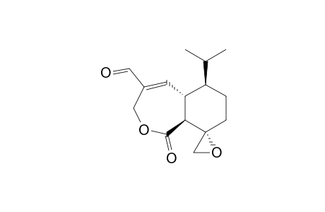 (5AR,6R,9S,9AS)-1,3,5A,6,7,8,9,9A-OCTAHYDRO-6-(1-METHYLETHYL)-1-OXOSPIRO-(2-BENZOXEPIN-9,2')-OXIRANE-4-CARBALDEHYDE