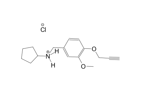 N-[3-methoxy-4-(2-propynyloxy)benzyl]cyclopentanaminium chloride