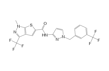 1H-thieno[2,3-c]pyrazole-5-carboxamide, 1-methyl-3-(trifluoromethyl)-N-[1-[[3-(trifluoromethyl)phenyl]methyl]-1H-pyrazol-3-yl]-