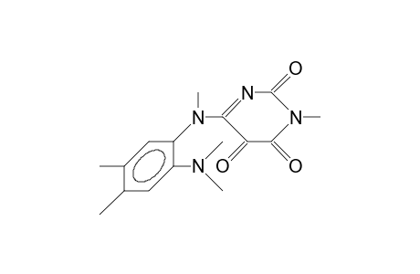 6-([2-Dimethylamino-4,5-dimethyl-phenyl]-methylamino)-3-methyl-pyrimidine-2,4,5(3H)-trione