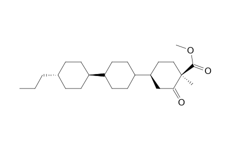 [1,1':4',1''-Tercyclohexane]-4-carboxylic acid, 4-methyl-3-oxo-4''-propyl-, methyl ester, [1.alpha.[trans(trans)],4.alpha.]-