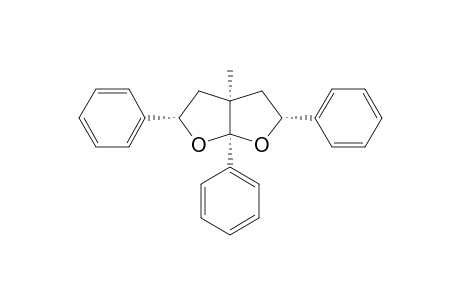 (2.alpha.,3a.alpha.,5.alpha.,6a.alpha.)-3.alpha.-Methyl-2,5,6a-triphenyl-2,3,3a,4,5,6a-hexahydrofuro[2,3-b]furan