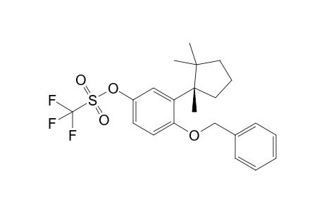 4-Benzyloxy-3-[(1S)-1,2,2-trimethylcyclopentyl]phenyl trifluoromethanesulfonate