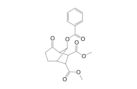Bicyclo[3.2.1]octane-6,7-dicarboxylic acid, 8-(benzoyloxy)-2-oxo-, dimethyl ester, (6-exo,7-endo,8-anti)-(.+-.)-