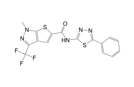 1H-thieno[2,3-c]pyrazole-5-carboxamide, 1-methyl-N-(5-phenyl-1,3,4-thiadiazol-2-yl)-3-(trifluoromethyl)-