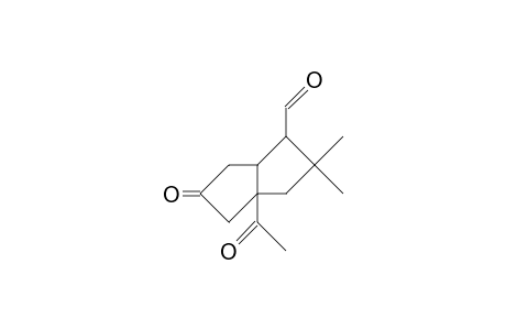 3,3a,4,5,6,6Aa-hexahydro-3aa-acetyl-5,5-dimethyl-6a-formyl-2-(1H)-pentalenone