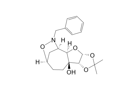 (3aR,3bS,6R,8R,8aR,9aR)-8-Benzyl-2,2-dimethyl-3b-hydroxy-[1,3]-dioxolo[5,4-b]furo[d]cycloheptano[c,d]isoxazolidine