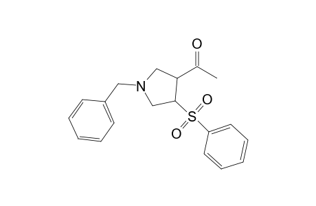 4-Acetyl-1-benzyl-3-phenylsulfonylpyrrolidine