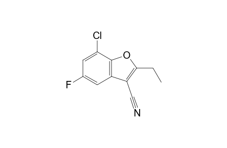 7-Chloro-3-cyano-2-ethyl-5-fluoro-benzo[b]furan