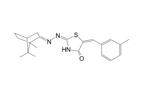 (2E,5E)-5-(3-methylbenzylidene)-1,3-thiazolidine-2,4-dione 2-{[(2E)-1,7,7-trimethylbicyclo[2.2.1]hept-2-ylidene]hydrazone}