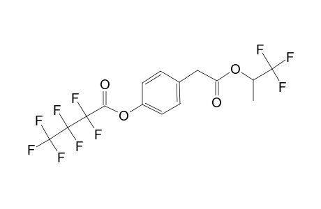 4-Hydroxyphenylacetic acid, o-heptafluorobutyryl-, 1,1,1-trifluoro-2-propyl ester