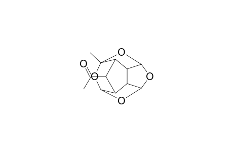 3-Methyl-10-syn-acetyl-2,4,6,13-tetraoxapentacyclo[5.5.1.0(3,11).0(5,9).0(8,12)]tridecane