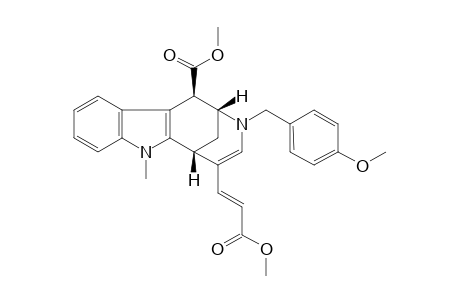 METHYL-3-(PARA-METHOXYBENZYL)-1-BETA-(METHOXYCARBONYL)-7-METHYL-1,2,3,6-TETRAHYDRO-2,6-METHANOAZOCINO-[5,4-B]-INDOLE-5(E)-ACRYLATE