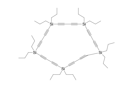 Cyclo(dipropylsilabutadiyne)pentamer