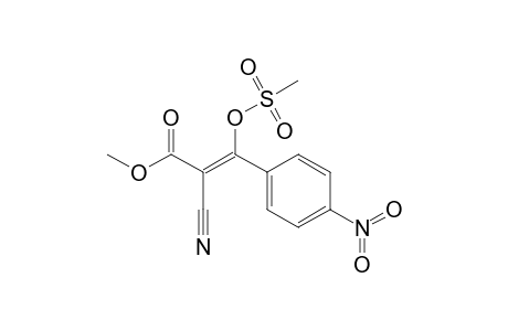 2-Propenoic acid, 2-cyano-3-[(methylsulfonyl)oxy]-3-(4-nitrophenyl)-, methyl ester, (Z)-