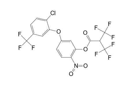 3,3,3-Trifluoro-2-trifluoromethyl-propionic acid 5-(2-chloro-5-trifluoromethyl-phenoxy)-2-nitro-phenyl ester