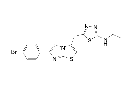 2-Ethylamino-5-((6-(4-bromophenyl)imidazo[2,1-b]thiazol-3-yl)methyl)-1,3,4- thiadiazole
