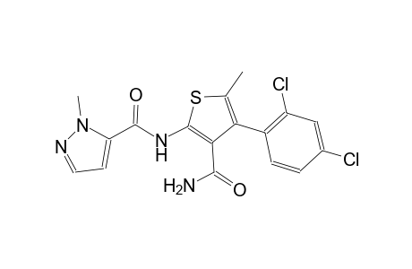N-[3-(aminocarbonyl)-4-(2,4-dichlorophenyl)-5-methyl-2-thienyl]-1-methyl-1H-pyrazole-5-carboxamide