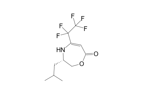 3(S)-(2'-Methylpropyl)-3,4-dihydro-5-(perfluoroethyl)-2H-[1,4]-oxazepin-7-one