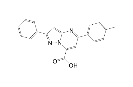 pyrazolo[1,5-a]pyrimidine-7-carboxylic acid, 5-(4-methylphenyl)-2-phenyl-