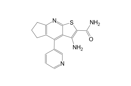 3-amino-4-(3-pyridinyl)-6,7-dihydro-5H-cyclopenta[b]thieno[3,2-e]pyridine-2-carboxamide