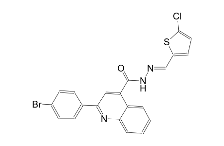 2-(4-bromophenyl)-N'-[(E)-(5-chloro-2-thienyl)methylidene]-4-quinolinecarbohydrazide