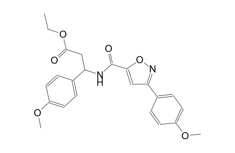 benzenepropanoic acid, 4-methoxy-beta-[[[3-(4-methoxyphenyl)-5-isoxazolyl]carbonyl]amino]-, ethyl ester