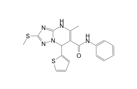 5-methyl-2-(methylsulfanyl)-N-phenyl-7-(2-thienyl)-4,7-dihydro[1,2,4]triazolo[1,5-a]pyrimidine-6-carboxamide