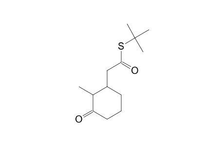 (2-Methyl-3-oxocyclohexyl)thioacetic acid, S-t-butyl ester
