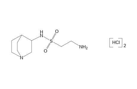 2-amino-N-3-quinuclidinylethanesulfonamide, dihydrochloride