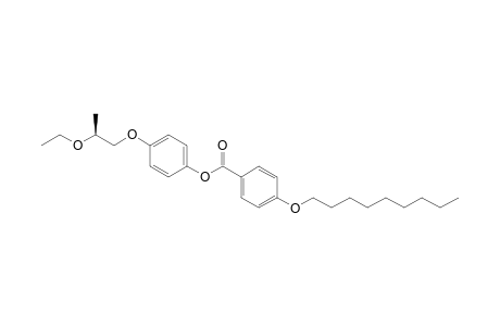 Benzoic acid, 4-(nonyloxy)-, 4-(2-ethoxypropoxy)phenyl ester, (S)-