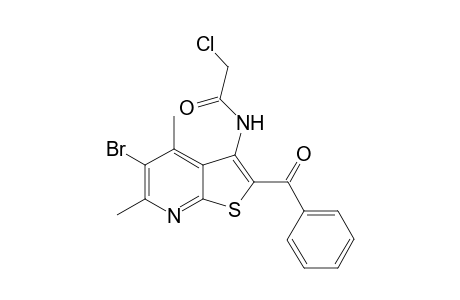 N-(2-benzoyl-5-bromo-4,6-dimethylthieno[2,3-b]pyridin-3-yl)-2-chloroacetamide