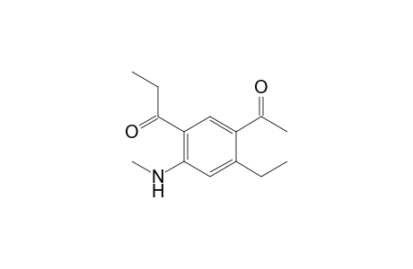 4-Acetyl-5-ethyl-N-methyl-3-propionylaniline
