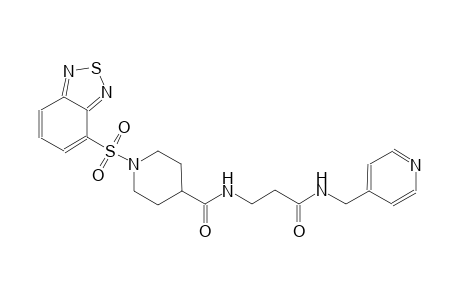 4-piperidinecarboxamide, 1-(2,1,3-benzothiadiazol-4-ylsulfonyl)-N-[3-oxo-3-[(4-pyridinylmethyl)amino]propyl]-