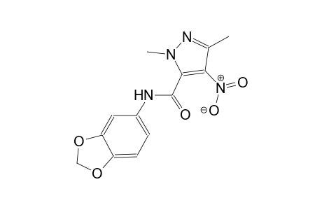 N-(1,3-benzodioxol-5-yl)-1,3-dimethyl-4-nitro-1H-pyrazole-5-carboxamide