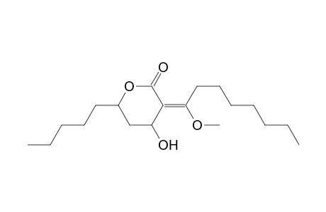 2H-Pyran-2-one, tetrahydro-4-hydroxy-3-(1-methoxyoctylidene)-6-pentyl-