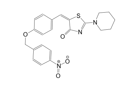 (5E)-5-{4-[(4-nitrobenzyl)oxy]benzylidene}-2-(1-piperidinyl)-1,3-thiazol-4(5H)-one
