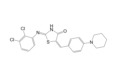 (2Z,5E)-2-[(2,3-dichlorophenyl)imino]-5-[4-(1-piperidinyl)benzylidene]-1,3-thiazolidin-4-one