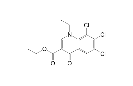 6,7,8-TRICHLORO-1,4-DIHYDRO-1-ETHYL-4-OXOQUINOLINE-3-CARBOXYLIC-ACID-ETHYLESTER