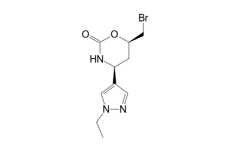(4S,6R)-6-(Bromomethyl)-4-(1-ethyl-1H-pyrazol-4-yl)-1,3-oxazinan-2-one