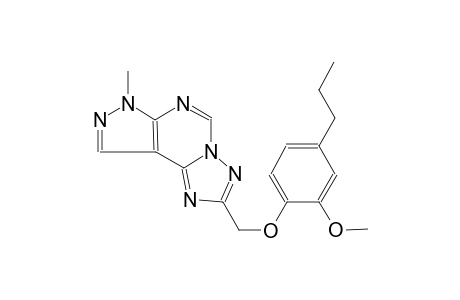 2-[(2-methoxy-4-propylphenoxy)methyl]-7-methyl-7H-pyrazolo[4,3-e][1,2,4]triazolo[1,5-c]pyrimidine