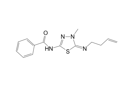 3-Methyl-5-[(benzoyl)amino]-1,3,4-thiadiazoline-2-(methallyl)imine