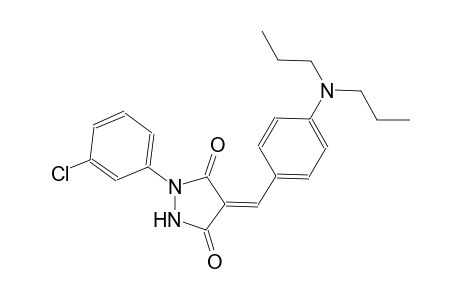 3,5-pyrazolidinedione, 1-(3-chlorophenyl)-4-[[4-(dipropylamino)phenyl]methylene]-, (4Z)-