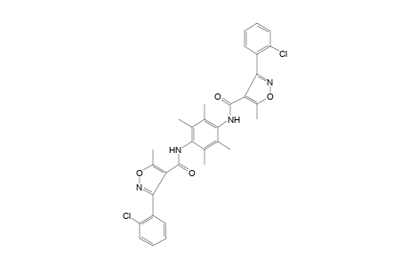 N,N'-(2,3,5,6-TETRAMETHYL-p-PHENYLENE)BIS[3-(o-CHLOROPHENYL)-5-METHYL-4-ISOXAZOLECARBOXAMIDE]