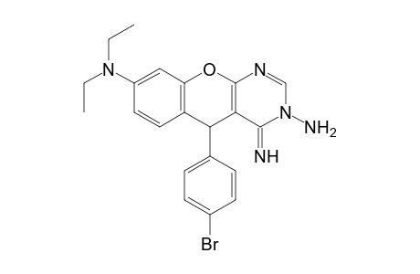 3-Amino-5-(4-bromophenyl)-8-(diethylamino)-4-imino-3,4-dihydro-5H-chromeno-[2,3-d]pyrimidine