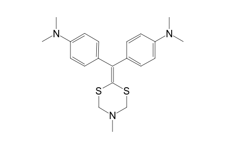 4-[Bis(4-dimethylaminophenyl)methylene]-1-methyl-1,3,5-azadiithiane