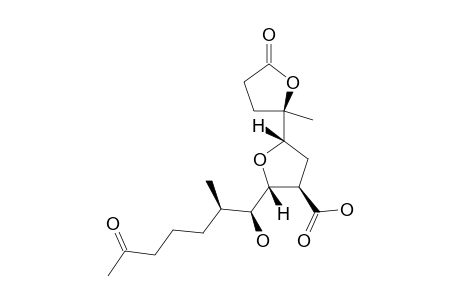 (2R,3R,5S)-2-[(1S,2R)-1-hydroxy-6-keto-2-methyl-heptyl]-5-[(2R)-5-keto-2-methyl-tetrahydrofuran-2-yl]tetrahydrofuran-3-carboxylic acid